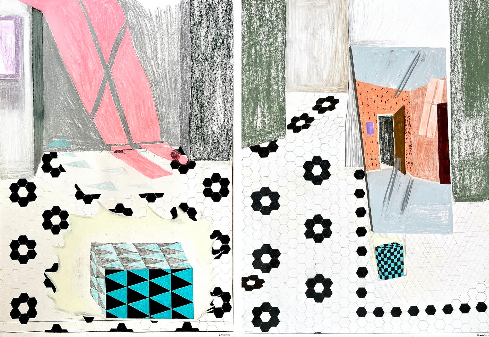 Light Moves and Falls42 x 62 inches