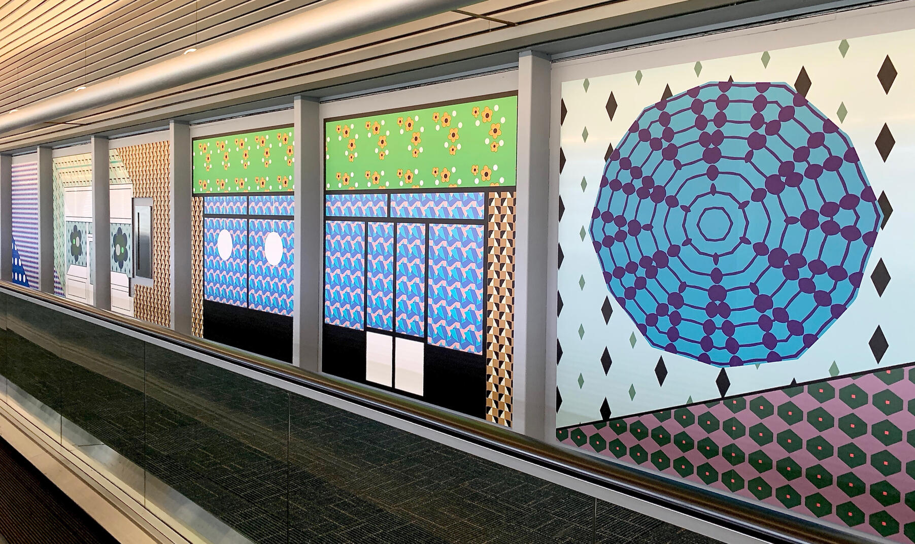 Tropic Episodes, MIA Airport32 panels along a moving walkway